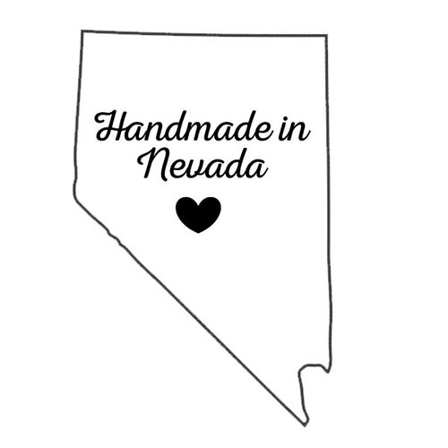 Scrapbook Customs - State Sightseeing Collection - Rubber Stamp - Handmade In - Nevada