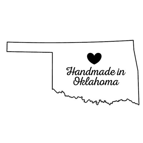 Scrapbook Customs - State Sightseeing Collection - Rubber Stamp - Handmade In - Oklahoma
