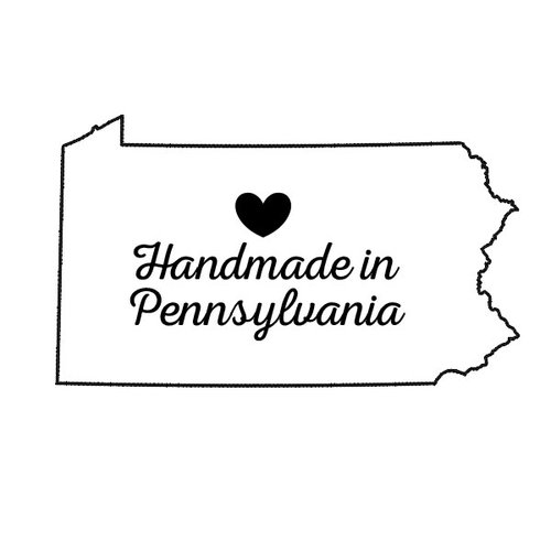 Scrapbook Customs - State Sightseeing Collection - Rubber Stamp - Handmade In - Pennsylvania
