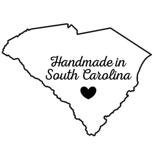 Scrapbook Customs - State Sightseeing Collection - Rubber Stamp - Handmade In - South Carolina