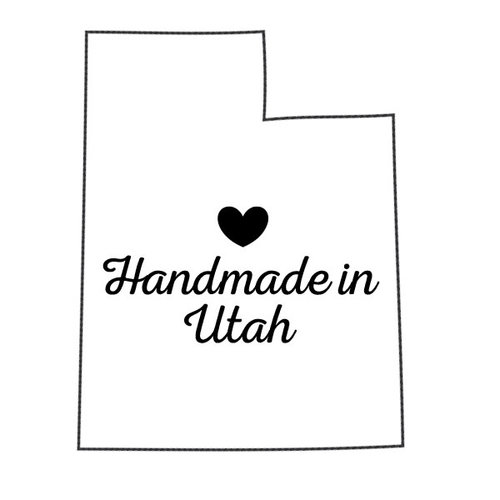 Scrapbook Customs - State Sightseeing Collection - Rubber Stamp - Handmade In - Utah