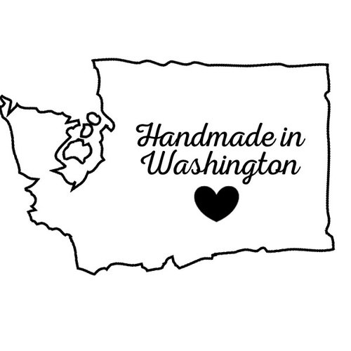 Scrapbook Customs - State Sightseeing Collection - Rubber Stamp - Handmade In - Washington