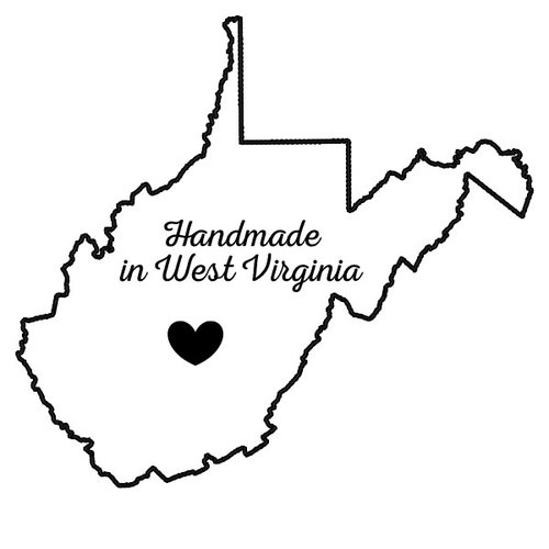 Scrapbook Customs - State Sightseeing Collection - Rubber Stamp - Handmade In - West Virginia