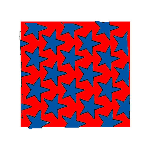 Scrapbook Customs - Rubber Stamp - Star Background