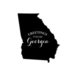 Scrapbook Customs - State Sightseeing Collection - Rubber Stamp - Greetings - Georgia
