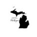 Scrapbook Customs - State Sightseeing Collection - Rubber Stamp - Greetings - Michigan