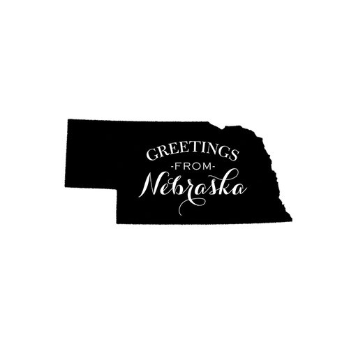 Scrapbook Customs - State Sightseeing Collection - Rubber Stamp - Greetings - Nebraska