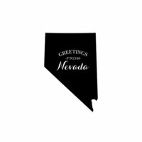 Scrapbook Customs - State Sightseeing Collection - Rubber Stamp - Greetings - Nevada