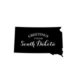Scrapbook Customs - State Sightseeing Collection - Rubber Stamp - Greetings - South Dakota