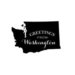 Scrapbook Customs - State Sightseeing Collection - Rubber Stamp - Greetings - Washington