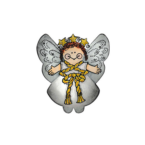 Scrapbook Customs - Rubber Stamp - Nativity Angel