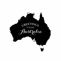 Scrapbook Customs - Rubber Stamp - Greetings - Australia
