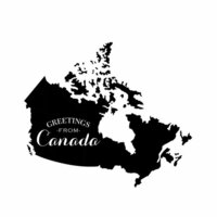 Scrapbook Customs - Rubber Stamp - Greetings - Canada
