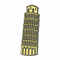 Scrapbook Customs - World Collection - Italy - Laser Cut - Tower of Pisa