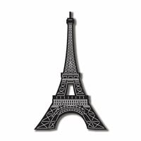 Scrapbook Customs - World Collection - Laser Cuts - Eiffel Tower