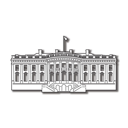 Scrapbook Customs - United States Collection - Washington DC - Laser Cut - White House