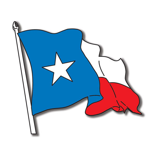 Scrapbook Customs - United States Collection - Texas - Laser Cut - Texas Flag