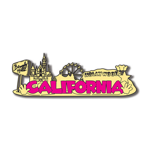 Scrapbook Customs - United States Collection - California - Laser Cut - Word and Background