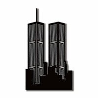 Scrapbook Customs - United States Collection - Laser Cuts - Twin Towers