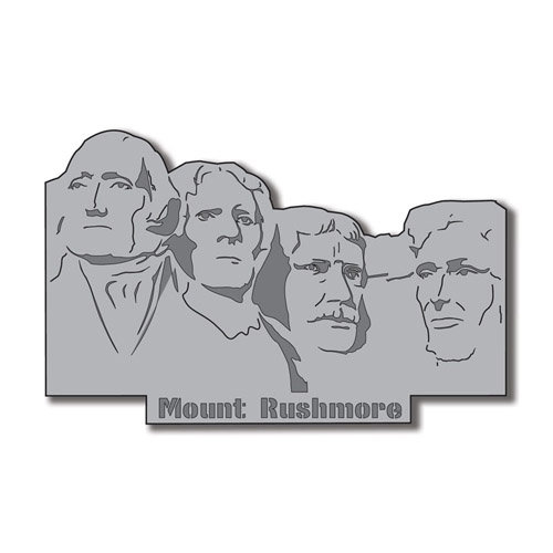Scrapbook Customs - United States Collection - South Dakota - Laser Cut - Mount Rushmore