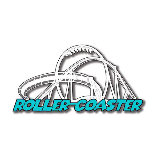 Scrapbook Customs - United States Collection - Florida - Laser Cut - Roller Coaster 2