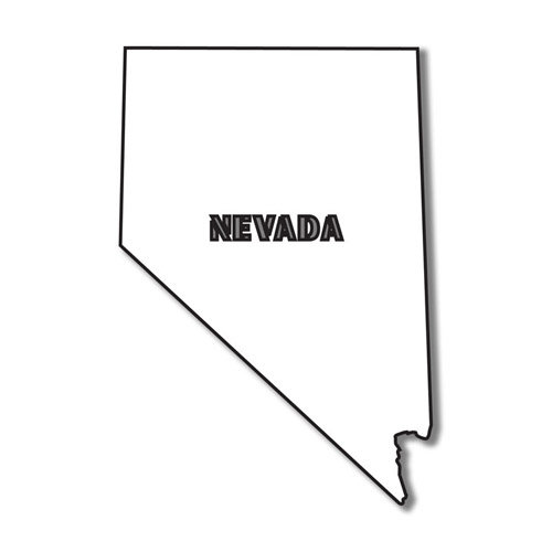 Scrapbook Customs - United States Collection - Nevada - Laser Cut - State Shape