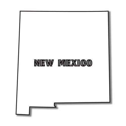 Scrapbook Customs - United States Collection - New Mexico - Laser Cut - State Shape