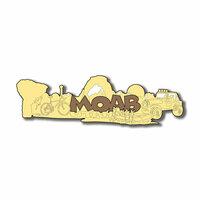 Scrapbook Customs - United States Collection - Utah - Laser Cut - Moab - Word and Background