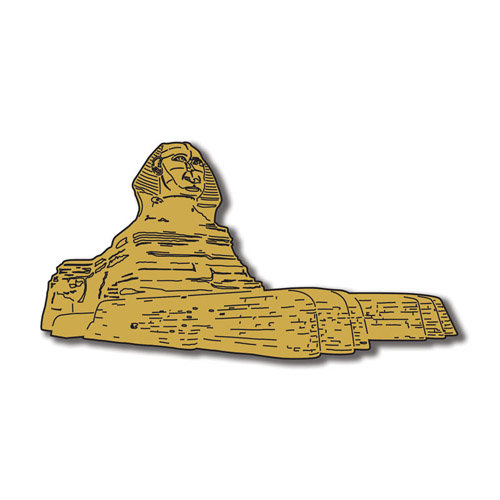Scrapbook Customs - World Collection - Egypt - Laser Cut - Sphinx