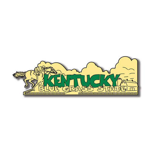 Scrapbook Customs - United States Collection - Kentucky - Laser Cut - Word and Background