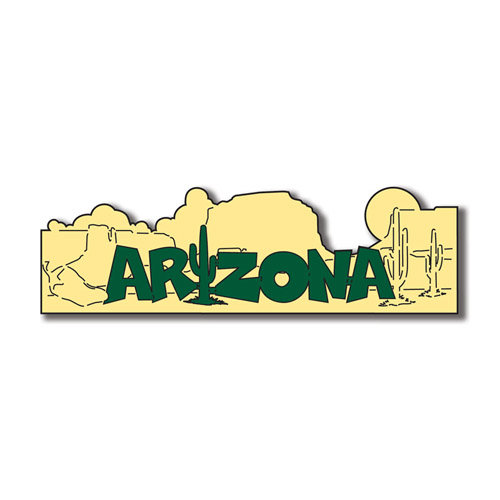 Scrapbook Customs - United States Collection - Arizona - Laser Cut - Word and Background