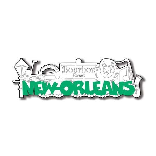 Scrapbook Customs USA Louisiana Laser Cut New Orleans Word and Background