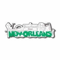 Scrapbook Customs - United States Collection - Laser Cuts - New Orleans Word and Background