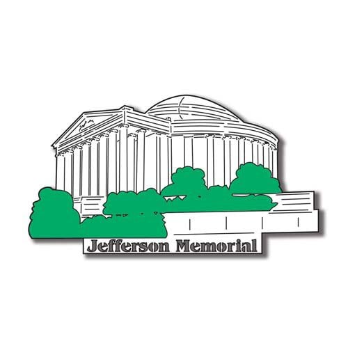Scrapbook Customs - United States Collection - Washington DC - Laser Cut - Jefferson Memorial