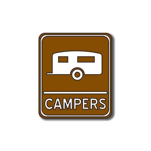 Scrapbook Customs - Sports Collection - Laser Cut - Campers Sign