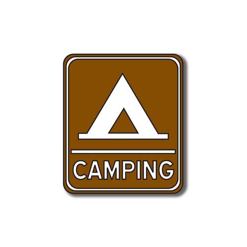 Scrapbook Customs - Sports Collection - Laser Cut - Camping Sign