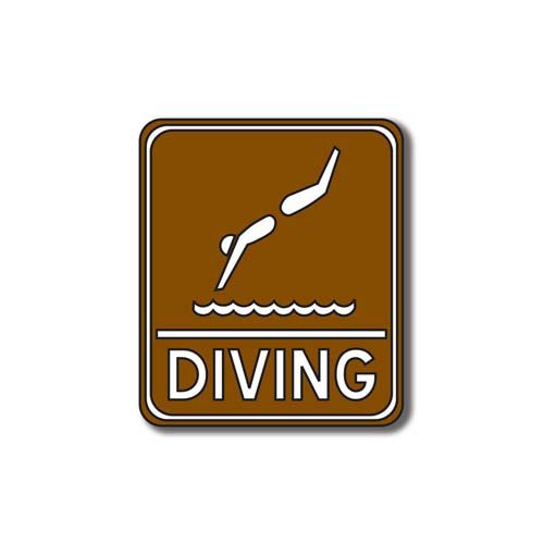 Scrapbook Customs - Sports Collection - Laser Cut - Diving Sign
