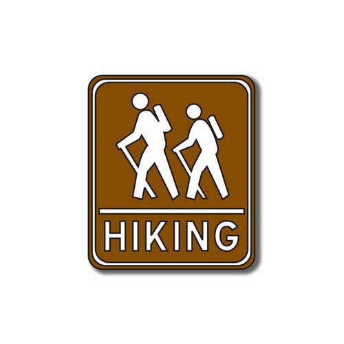 Scrapbook Customs - Sports Collection - Laser Cut - Hiking Sign