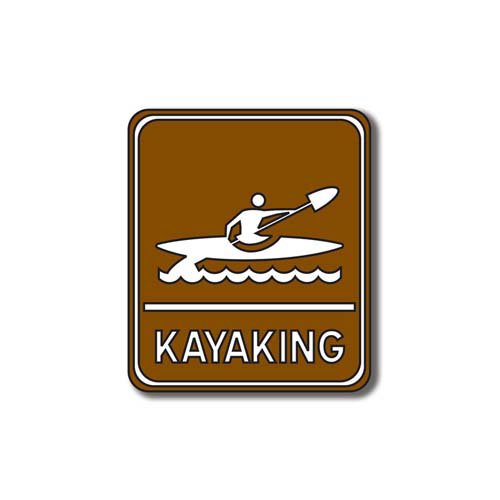 Scrapbook Customs - Sports Collection - Laser Cut - Kayaking Sign