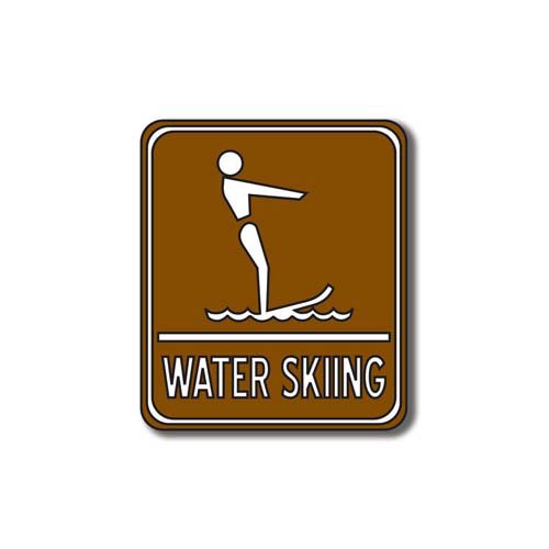 Scrapbook Customs - Sports Collection - Laser Cut - Water Skiing Sign