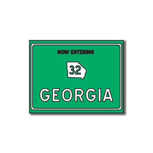 Scrapbook Customs - United States Collection - Georgia - Laser Cut - Now Entering Sign