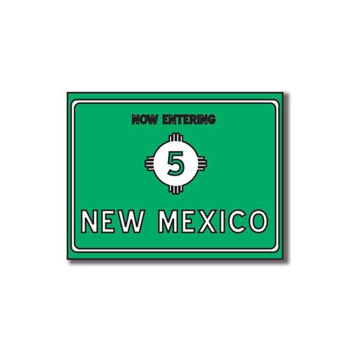 Scrapbook Customs - United States Collection - New Mexico - Laser Cut - Now Entering Sign