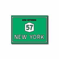 Scrapbook Customs - United States Collection - New York - Laser Cut - Now Entering Sign