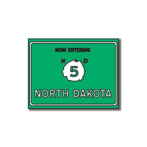 Scrapbook Customs - United States Collection - North Dakota - Laser Cut - Now Entering Sign