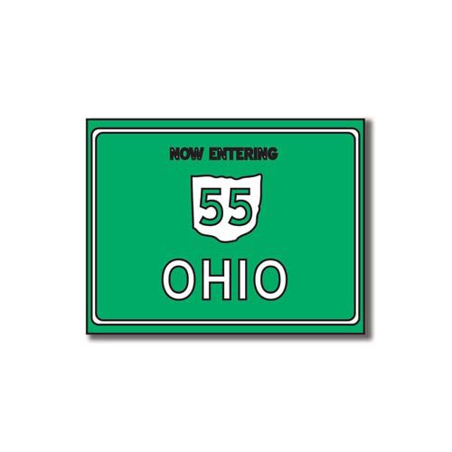 Scrapbook Customs - United States Collection - Ohio - Laser Cut - Now Entering Sign