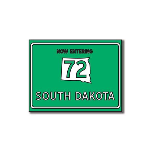 Scrapbook Customs - United States Collection - South Dakota - Laser Cut - Now Entering Sign