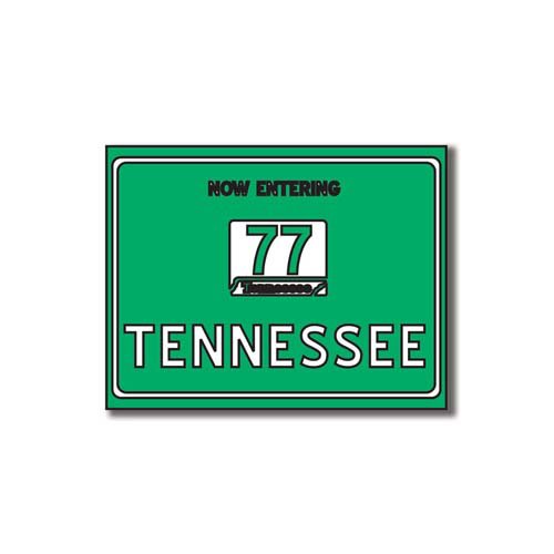 Scrapbook Customs - United States Collection - Tennessee - Laser Cut - Now Entering Sign