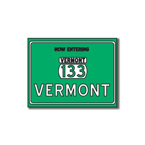 Scrapbook Customs - United States Collection - Vermont - Laser Cut - Now Entering Sign