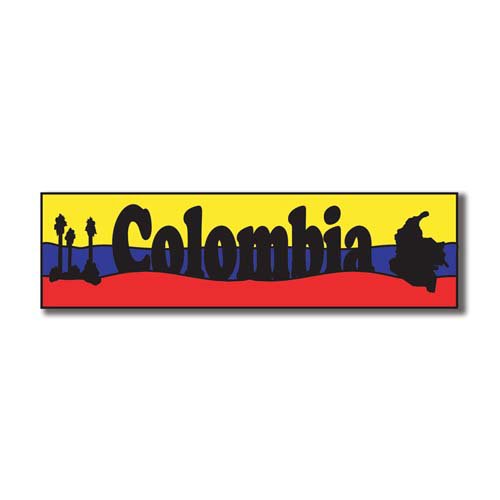 Scrapbook Customs - World Collection - Colombia - Laser Cut - Travel Topper