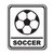Scrapbook Customs - Sports Collection - Laser Cut - Soccer Sign